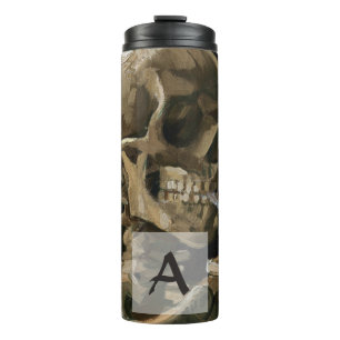 Bouteilles Isothermes Crâne avec brûler la cigarette Van Gogh Monogramme