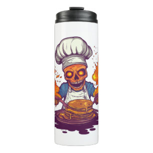 Bouteilles Isothermes Crâne Chef Madness - Drôle Cuisine Squelette
