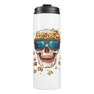 Bouteilles Isothermes Crâne en pop-corn effrayant � Squelette de film d'
