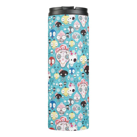Bouteilles Isothermes Crâne riant de texture (Dos)