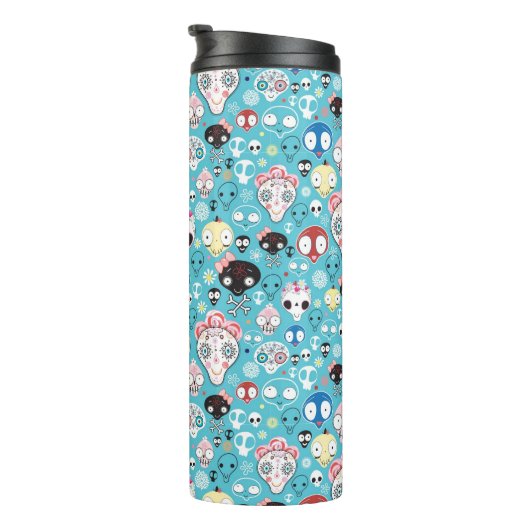 Bouteilles Isothermes Crâne riant de texture (Tourné sur la droite)