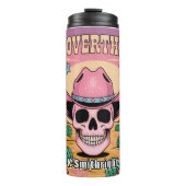 Bouteilles Isothermes Crâne rose Cowboy ne pas oublier (Devant)