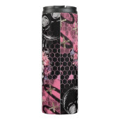 Bouteilles Isothermes Crânes et Rose Parties scintillant d'argent or Hal (Dos)