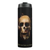 Bouteilles Isothermes Crânes humains noirs (Devant)