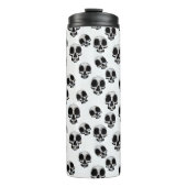 Bouteilles Isothermes Crânes Motif noir et blanc (Devant)