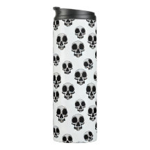 Crânes Motif noir et blanc
