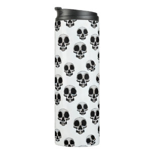 Bouteilles Isothermes Crânes Motif noir et blanc