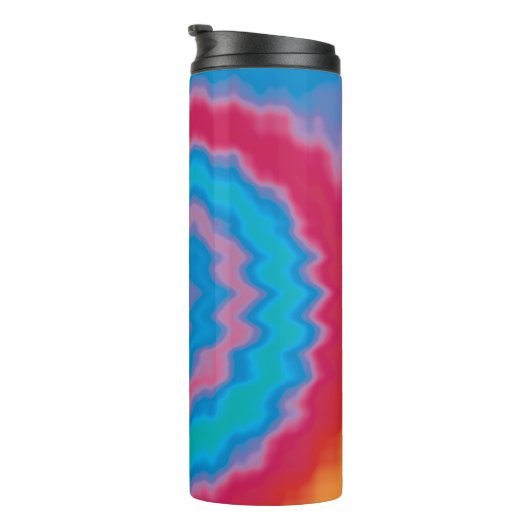 Bouteilles Isothermes Cravate teint super rétro tourbillon motif cool (Tourné sur la droite)