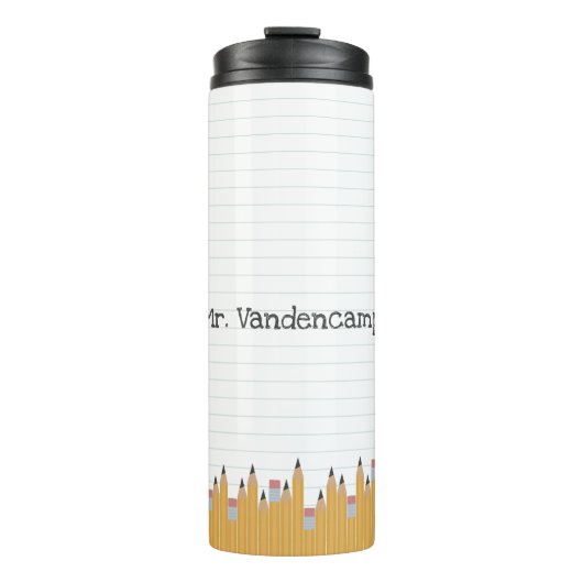 Bouteilles Isothermes Crayons et papier Personnalisé (Devant)