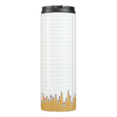 Bouteilles Isothermes Crayons et papier Personnalisé (Dos)