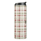 Bouteilles Isothermes Cream Green Red Plaid Stripes Christmas  (Tourné sur la gauche)