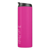 Bouteilles Isothermes Create Own CERISE PINK Custom Text Personalized (Tourné sur la droite)