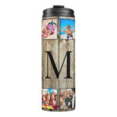 Bouteilles Isothermes Create Your Custom Photo Collage Rustic Farmhouse (Devant)