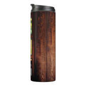 Bouteilles Isothermes Créez votre propre collage photo sur bois rustique (Tourné sur la droite)