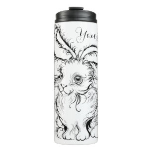 Bouteilles Isothermes Créez votre propre lapin de lapin blanc
