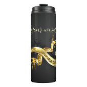 Bouteilles Isothermes Créez votre propre Lizard noir et or (Devant)