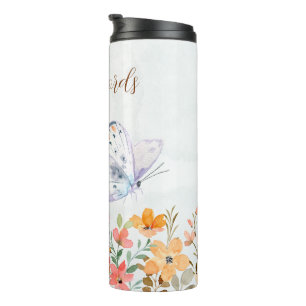 Bouteilles Isothermes Créez votre propre papillon et vos Fleurs sauvages