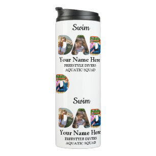 Bouteilles Isothermes Créez votre propre sport papa photo collage natati