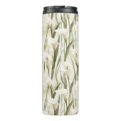 Bouteilles Isothermes Crème Blanc Calla Lily Floral (Dos)