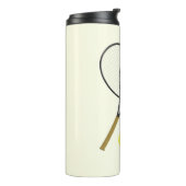 Bouteilles Isothermes Crème double de tennis (Tourné sur la gauche)