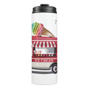 Bouteilles Isothermes Crème glacée Camion nom personnalisé tumbler