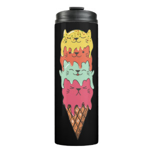 Bouteilles Isothermes Crème glacée de chats mignonne Kawaii Kittens