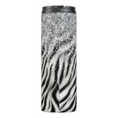 Bouteilles Isothermes Crème or Parties scintillant brillante Zebra Print (Dos)