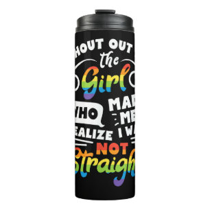 Bouteilles Isothermes Cri à la fille Fierté lesbienne LGBT T Shirt G