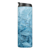 Bouteilles Isothermes Cristaux de glace d'argent glacé bleu hiver (Tourné sur la droite)