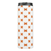 Bouteilles Isothermes Crochets orange sur blanc (Dos)