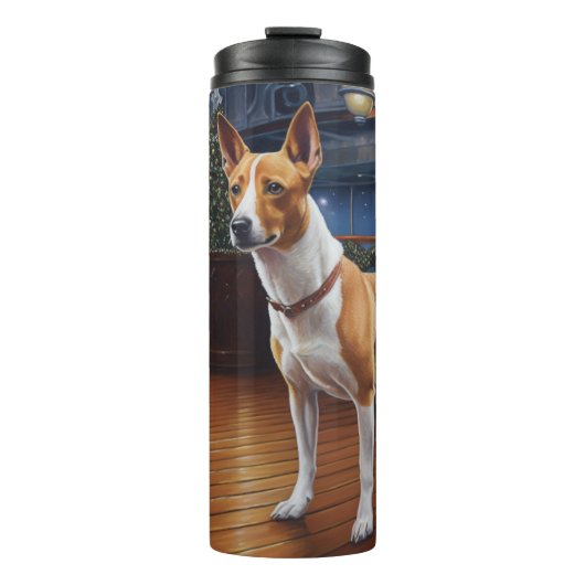Bouteilles Isothermes Croisière de Noël Basenji : Pawsome Holiday Delft (Devant)