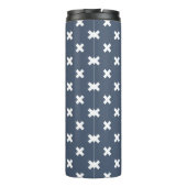 Bouteilles Isothermes Croix blanches sur bleu-gris (Dos)