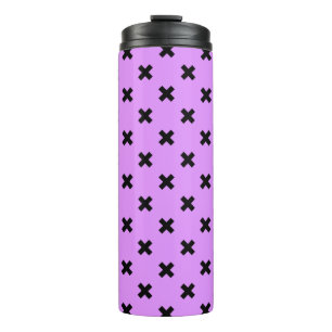 Bouteilles Isothermes Croix noire sur lilas