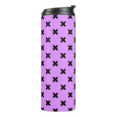 Bouteilles Isothermes Croix noire sur lilas (Tourné sur la gauche)