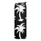 Bouteilles Isothermes Croquez palmiers, ananas, motif monochrome. (Tourné sur la gauche)