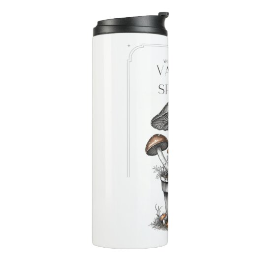 Bouteilles Isothermes Croquis de champignons sauvages rustiques par Call (Tourné sur la gauche)