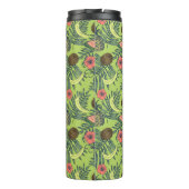 Bouteilles Isothermes Croquis de fruit tropical sur le motif vert (Dos)