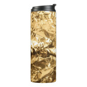 Bouteilles Isothermes Crushed Golden Folds (Tourné sur la gauche)