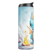 Bouteilles Isothermes Crystalized Cute Baby Dragon Bleu Bleu Bébé (Tourné sur la gauche)