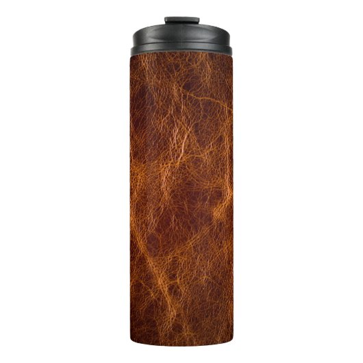 Bouteilles Isothermes cuir Brown textureleather, texture, arrière - plan (Devant)