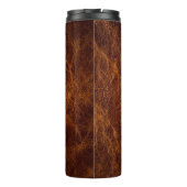 Bouteilles Isothermes cuir Brown textureleather, texture, arrière - plan (Dos)