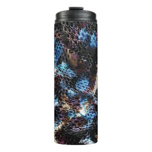 Bouteilles Isothermes Cuir en peau de lézard reptile de serpent sans cou