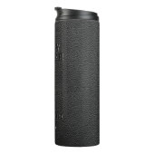 Bouteilles Isothermes Cuir noir de Végétal embouti (Tourné sur la droite)