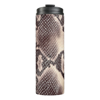Bouteilles Isothermes Cuir serpent : texture brune transparente