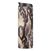 Bouteilles Isothermes Cuir serpent : texture brune transparente (Tourné sur la droite)