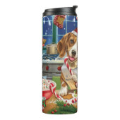 Bouteilles Isothermes Cuisine de vacances beagle : Noël festif (Tourné sur la gauche)