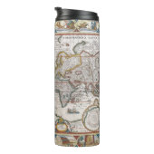 Bouteilles Isothermes Culbuteur antique de carte du monde (Tourné sur la droite)