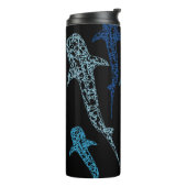 Bouteilles Isothermes Culbuteur de courant ascendant de requin de (Tourné sur la gauche)