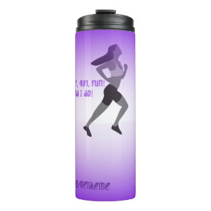 Bouteilles Isothermes Culbuteur mince de coureur de fille
