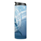 Bouteilles Isothermes Culbuteur nommé fait sur commande de dauphin bleu (Tourné sur la droite)